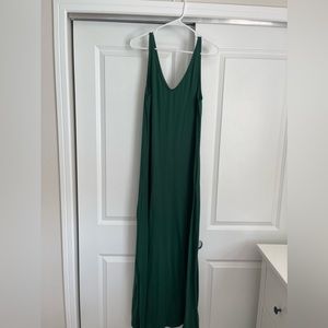 Green maxi dress